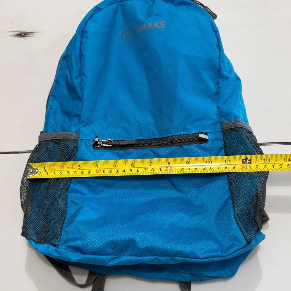 ZOMAKE Packable Backpack Lightweight Foldable Daypack Travel Hiking Aqua Blue